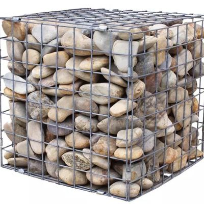 La jaula de Gabion, los 2m el x 1m el x 1m (75x75m m), caliente sumergida galvanizó la pared soldada con autógena de /welded gabion/gabion del gabion para la piedra