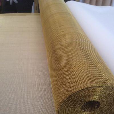Alambre de cobre amarillo tejido de cobre amarillo Mesh Screen Cloth del paño de alambre para el cobre de filtración del paño de malla de alambre del bronce de fósforo del líquido y del gas
