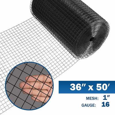 El PVC cubrió el PVC soldado con autógena del arte del jardín de la malla de alambre cubrió la red soldada con autógena 1/4" del hierro de Mesh Wire Fencing Green Color del alambre - 6"