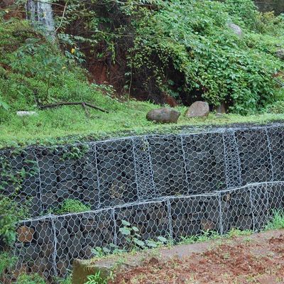 Tela metálica hexagonal resistente, caja de Gabion, Gabion, jaula de Gabion, jaulas de la pared de Rockweld, gabions tejidos