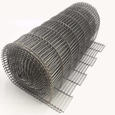 banda transportadora del chocolate, correa de la escalera, banda transportadora con el tipo de Z, alambre plano de acero inoxidable del transportador de la flexión de 304 metales de Inox