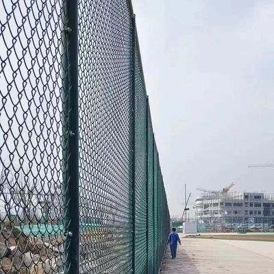 La alambrada de cadena de la capa de Link/PVC, PVC cubrió a Diamond Fence, granja y el campo galvanizó el alambre de acero que cercaba la granja de los productos