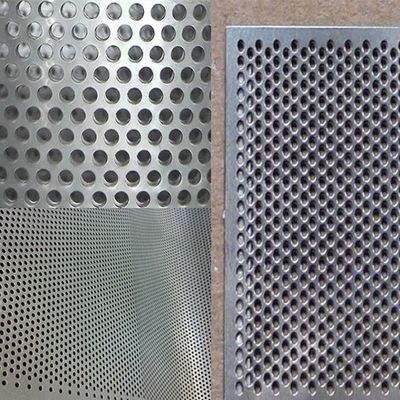 Hoja de metal perforada de acero inoxidable del agujero redondo 0.5-8.0M M grueso