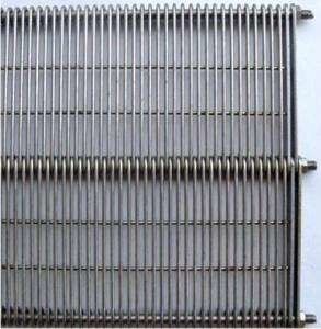 304 316 ojo de acero inoxidable Flex Wire Mesh Conveyor Belt para secarse