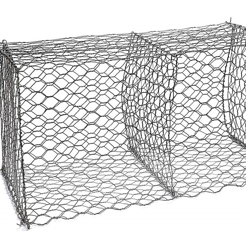las jaulas del gabion de los 2x1x1m, pvc cubrieron la caja del gabion, caja hexagonal del gabion de la caja del gabion del fabricante de Anping de la caja de la malla de alambre del gabion