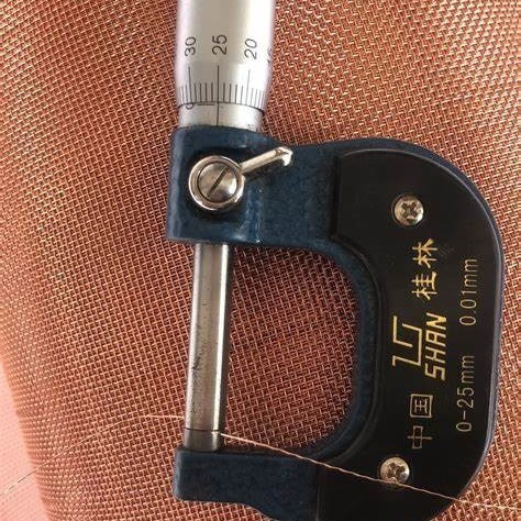 Paño de alambre de cobre rojo, malla de alambre de cobre pura, malla de alambre de cobre amarillo